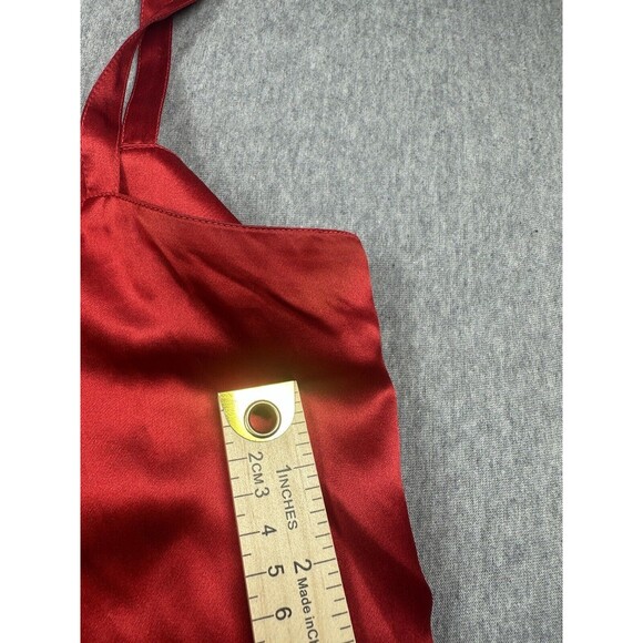 Red Oleg Cassini Sleeveless Shirt Blouse Collection Size 6 Silk - Picture 4 of 11
